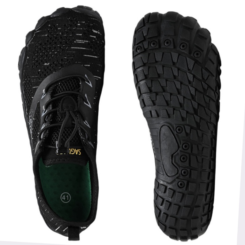 Wide Toe Box Running Sneakers - Men Trail Running รองเท้า Minimalist Barefoot
