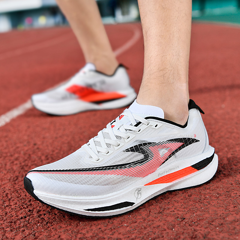 Carbon Plate Marathon Racing Shoes - รองเท้ากีฬาแบบยูนิเซ็กซ์ พื้นคาร์บอน สำหรับเดิน วิ่ง ออกกำลังกาย ซับแรงกระแทก