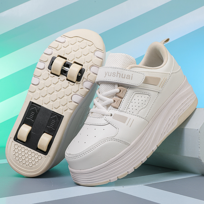 Men'S Shoes - รองเท้าสเก็ตสี่ล้อสำหรับเด็กผู้ชาย, รองเท้าสเก็ตสี่ล้อแบบซ่อนล้อสำหรับนักเรียนและเด็ก, พร้อมล้อ